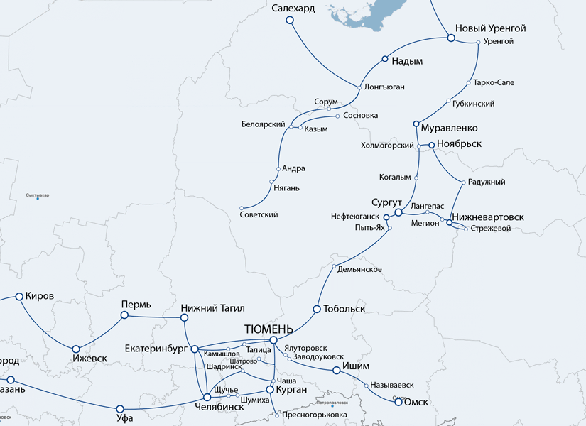 Салехард область карта